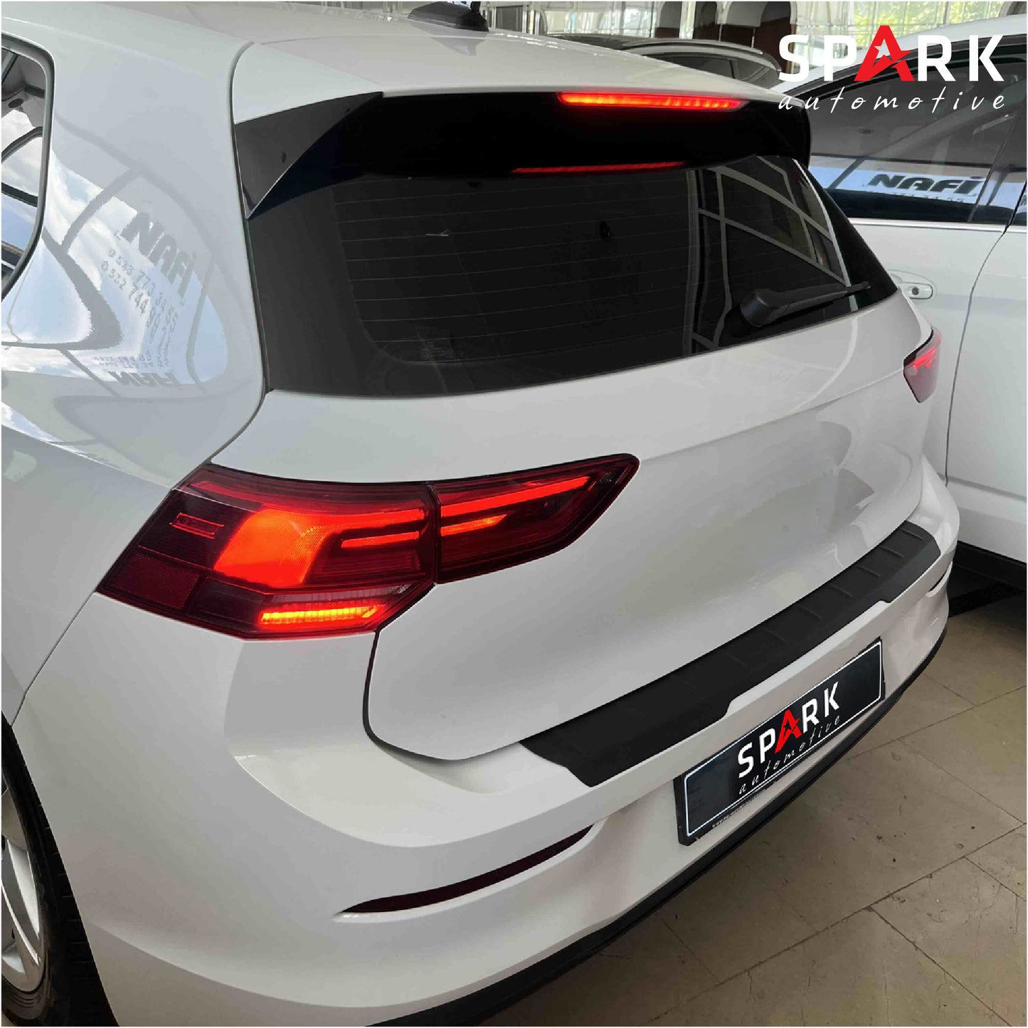 Volkswagen Golf 8 2021- Yılı ve Sonrası Uyumlu Arka Tampon Eşiği Mat