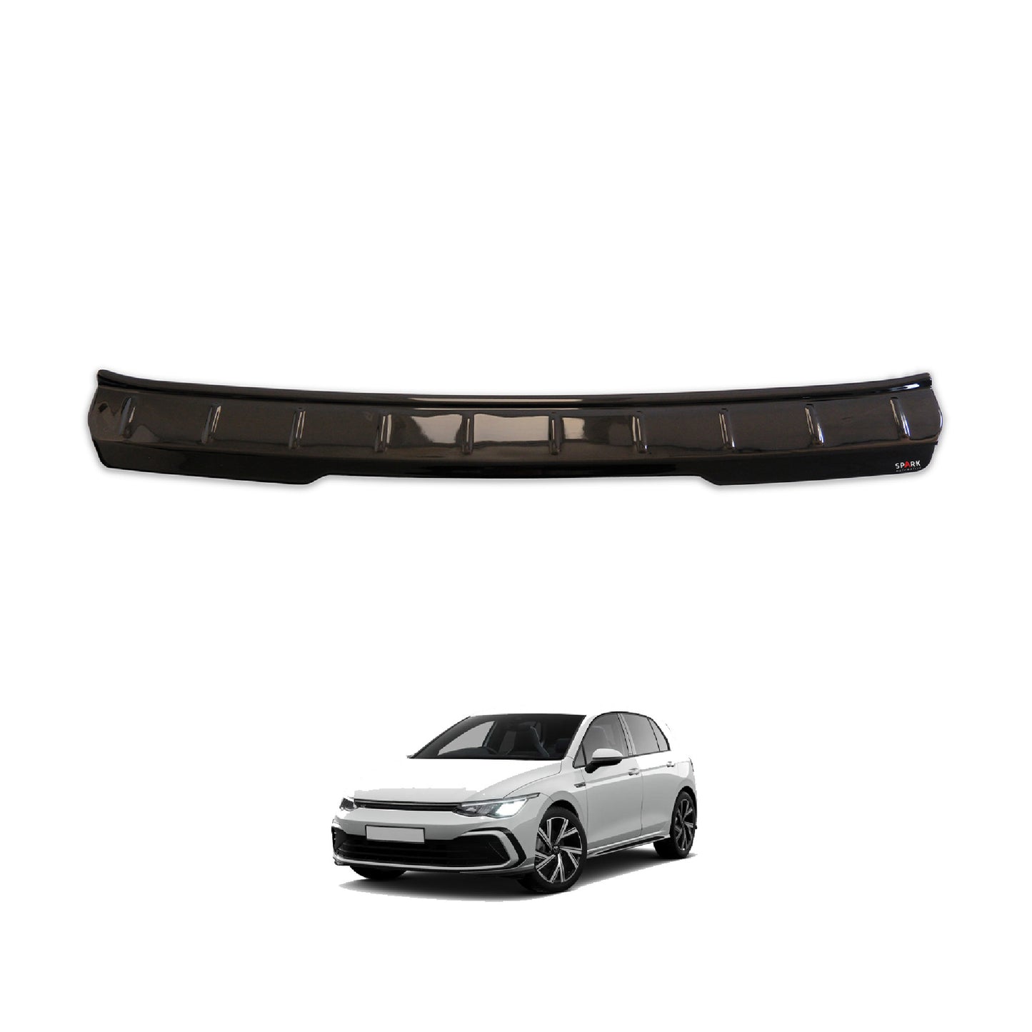 Volkswagen Golf 8 2021- Yılı ve Sonrası Uyumlu Arka Tampon Eşiği Parlak