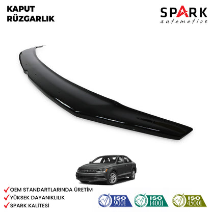 Volkswagen Jetta 2011-2019 Yıl Aralığı Uyumlu Kaput Rüzgarlığı 4mm