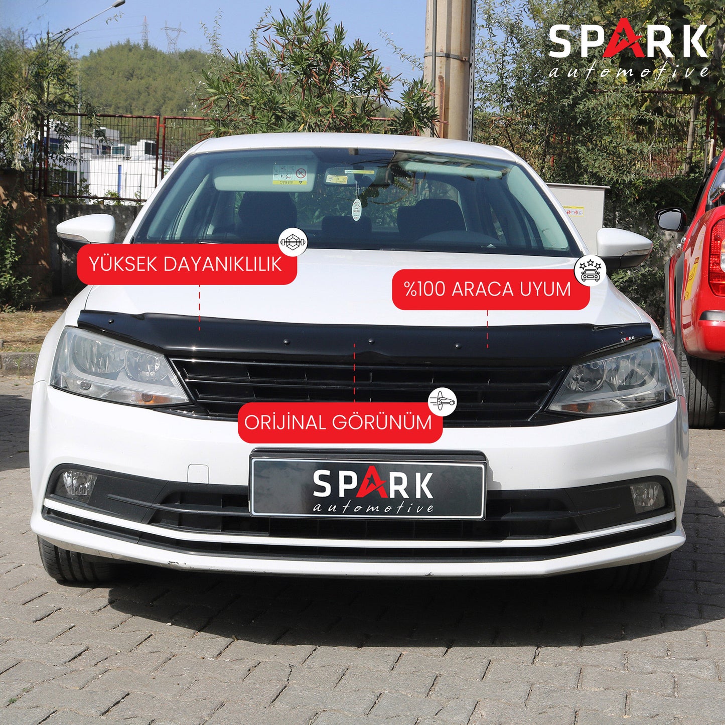 Volkswagen Jetta 2011-2019 Yıl Aralığı Uyumlu Kaput Rüzgarlığı 3mm
