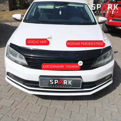 Volkswagen Jetta 2011-2019 Yıl Aralığı Uyumlu Kaput Rüzgarlığı 3mm