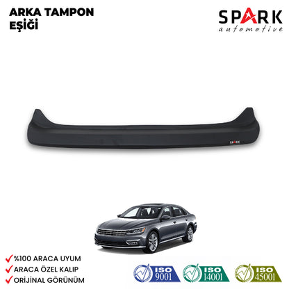 Volkswagen Passat 2015- Yılı ve Sonrası Uyumlu Arka Tampon Eşiği Mat