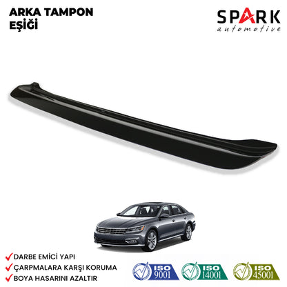 Volkswagen Passat 2015- Yılı ve Sonrası Uyumlu Arka Tampon Eşiği Parlak
