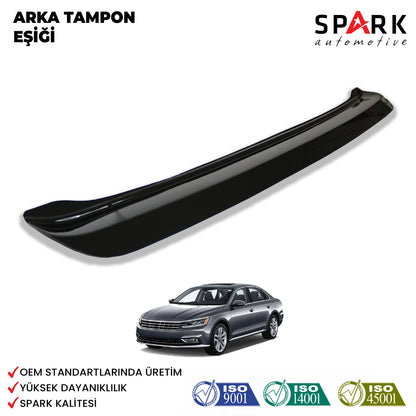 Volkswagen Passat 2015- Yılı ve Sonrası Uyumlu Arka Tampon Eşiği Parlak