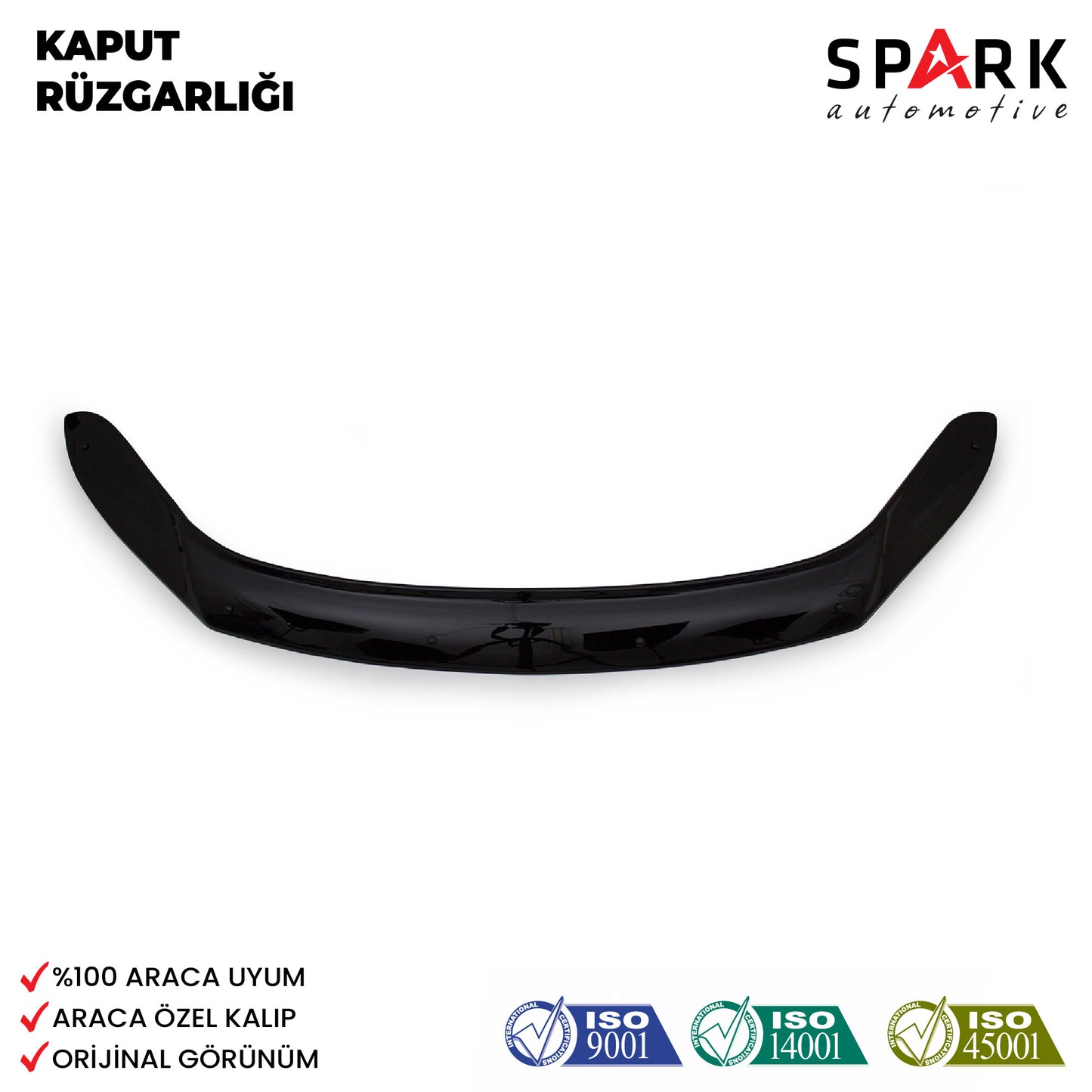 Volkswagen Tiguan 2008-2011 Yıl Aralığı Uyumlu Kaput Rüzgarlığı 3mm