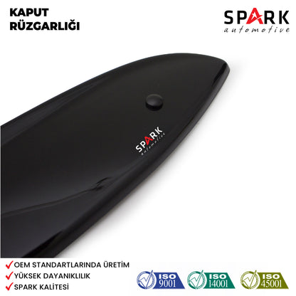 Volkswagen Tiguan 2008-2011 Yıl Aralığı Uyumlu Kaput Rüzgarlığı 3mm