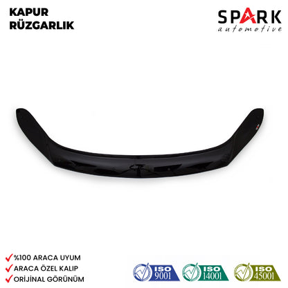 Volkswagen Tiguan 2012-2015 Yıl Aralığı Uyumlu Kaput Rüzgarlığı 3mm
