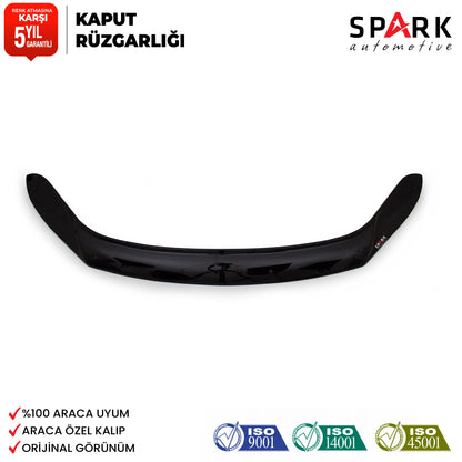 Volkswagen Tiguan 2012-2015 Yıl Aralığı Uyumlu Kaput Rüzgarlığı 4mm