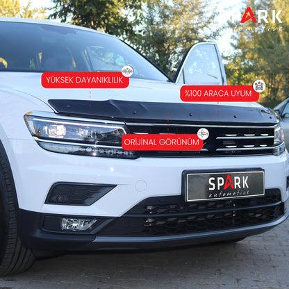 Volkswagen Tiguan 2016- Yılı ve Sonrası Uyumlu Kaput Rüzgarlığı 3mm
