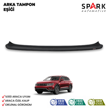 Volkswagen Tiguan 2016- Yılı ve Sonrası Uyumlu Arka Tampon Eşiği Mat