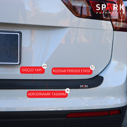 Volkswagen Tiguan 2016- Yılı ve Sonrası Uyumlu Arka Tampon Eşiği Mat
