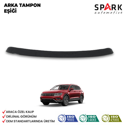 Volkswagen Tiguan 2016- Yılı ve Sonrası Uyumlu Arka Tampon Eşiği Mat