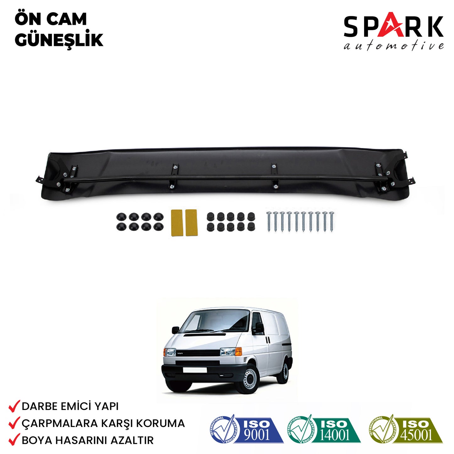 Volkswagen Transporter T4 1995-2003- Yıl Aralığı Uyumlu Ön Cam Güneşliği
