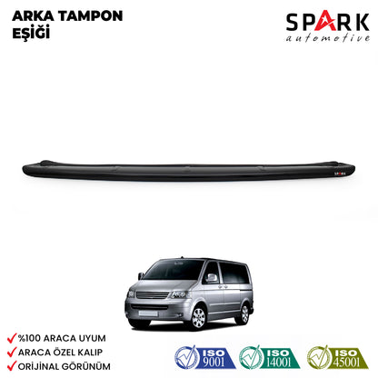 Volkswagen Transporter T5 2003-2009 Yıl Aralığı Uyumlu Arka Tampon Eşiği Parlak