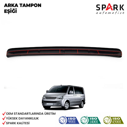 Volkswagen Transporter T5 2003-2009 Yıl Aralığı Uyumlu Arka Tampon Eşiği Parlak