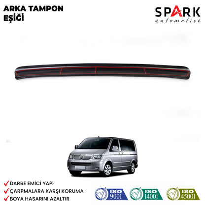 Volkswagen Transporter T5 2003-2009 Yıl Aralığı Uyumlu Arka Tampon Eşiği Mat