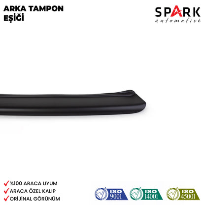 Volkswagen Transporter T5 2003-2009 Yıl Aralığı Uyumlu Arka Tampon Eşiği Mat