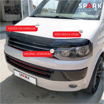 Volkswagen Transporter T5 2009-2014 Yıl Aralığı Uyumlu Kaput Rüzgarlığı 4mm