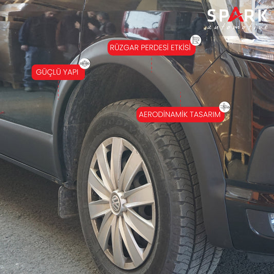 Volkswagen Transporter T6.1 2020-2022 Yıl Aralığı Uyumlu Uzun Şase Çift Sürgü Dodik Seti 11 Parça