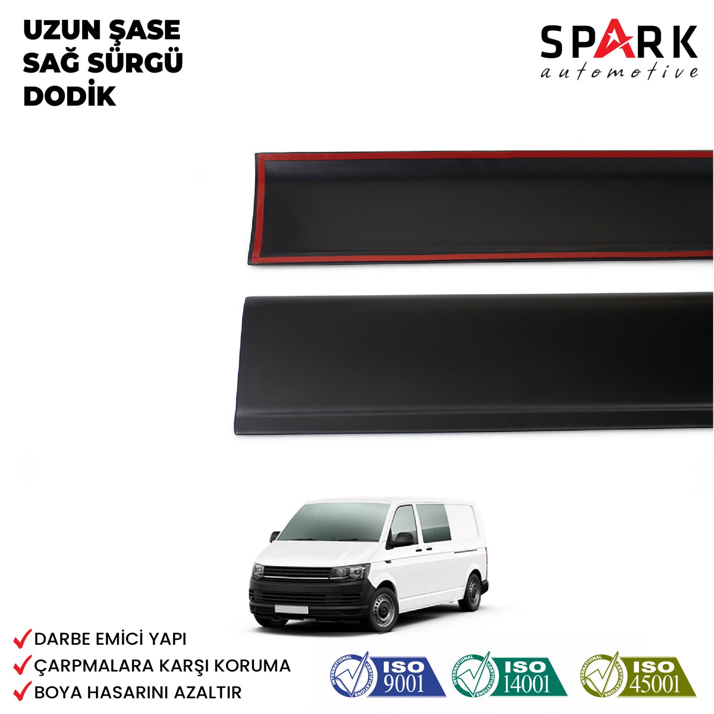 Volkswagen Transporter T6.1 2020-2022 Yıl Aralığı Uyumlu Uzun Şase Sağ Sürgü Dodik Seti 11 Parça