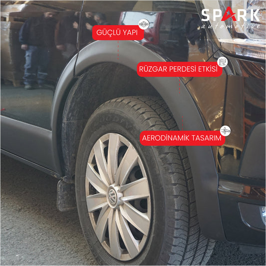 Volkswagen Transporter T6.1 2020-2022 Yıl Aralığı Uyumlu Uzun Şase Sağ Sürgü Dodik Seti 11 Parça
