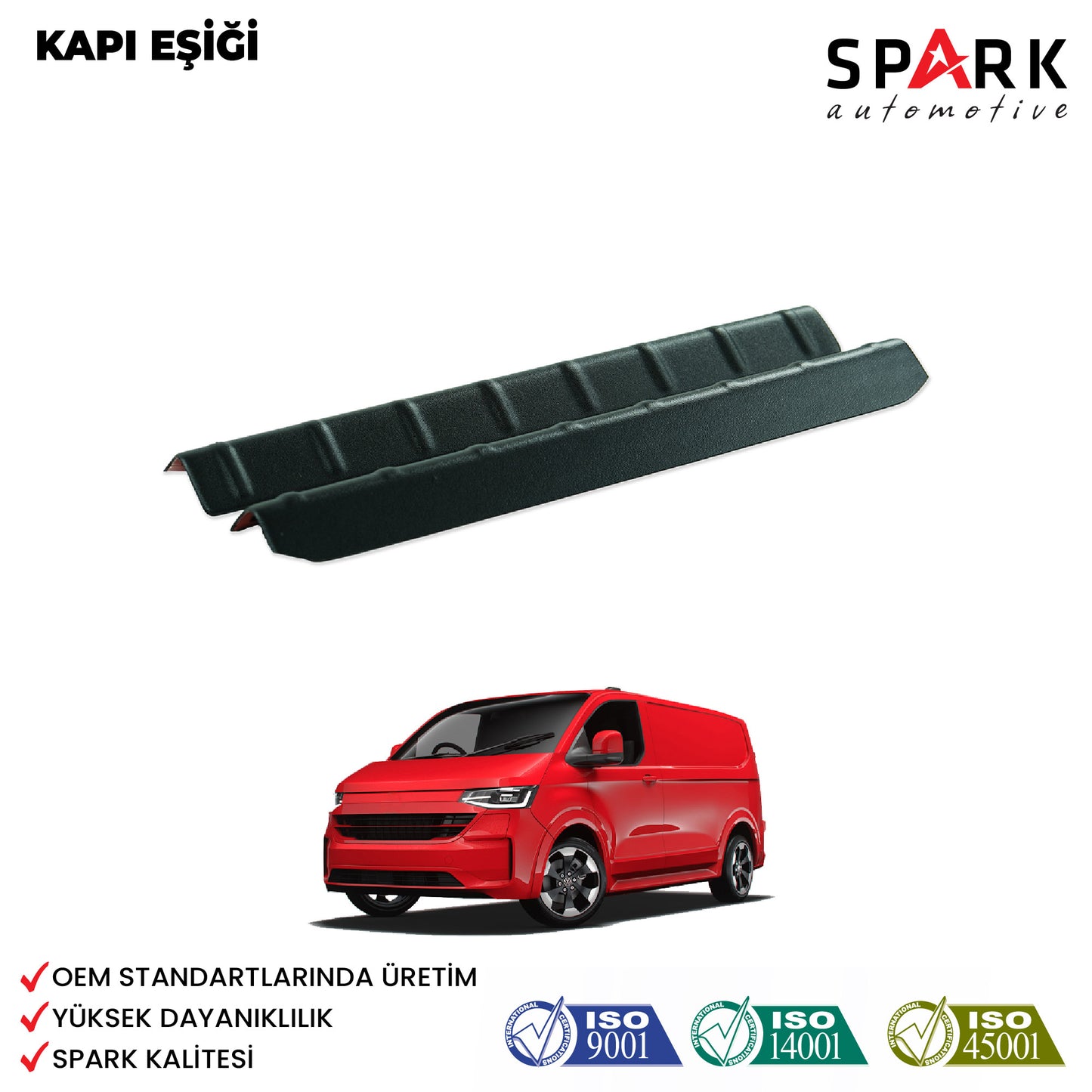 Volkswagen T7 2022- Yılı ve Sonrası Uyumlu Kapı Eşiği 2 Parça