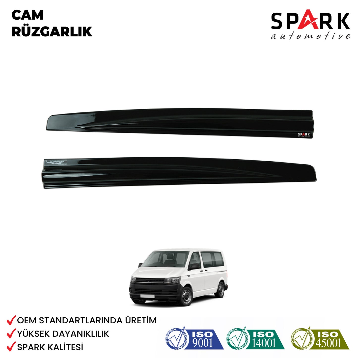 Volkswagen T7 2022- Yılı ve Sonrası Uyumlu Cam Rüzgarlığı 4 Parça