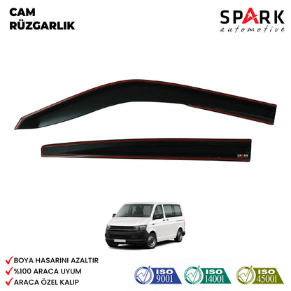 Volkswagen T7 2022- Yılı ve Sonrası Uyumlu Cam Rüzgarlığı 4 Parça