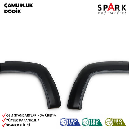 Volkswagen Amarok 2010-2022 Yıl Aralığı Uyumlu Çamurluk Dodik 4 Parça