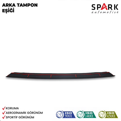 Volkswagen Transporter T5 2009-2014 Yıl Aralığı Uyumlu Arka Tampon Eşiği Mat