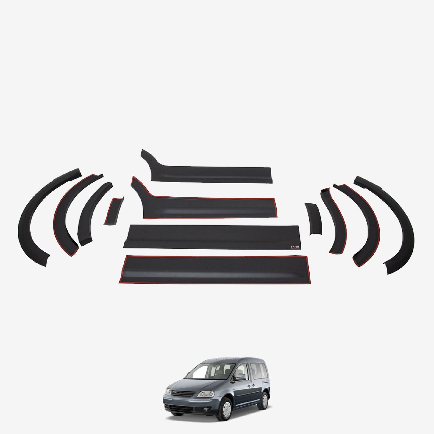 Volkswagen Caddy 2004-2010 Yıl Aralığı Uyumlu Kısa Şase Çift Sürgü Dodik Seti 12 Parça