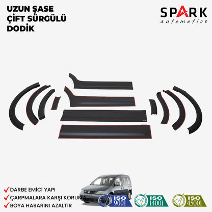 Volkswagen Caddy 2004-2010 Yıl Aralığı Uyumlu Uzun Şase Çift Sürgü Dodik Seti 12 Parça