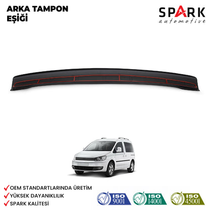 Volkswagen Caddy 2010-2015 Yıl Aralığı Uyumlu Arka Tampon Eşiği Parlak