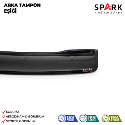 Volkswagen Caddy 2010-2015 Yıl Aralığı Uyumlu Arka Tampon Eşiği Parlak