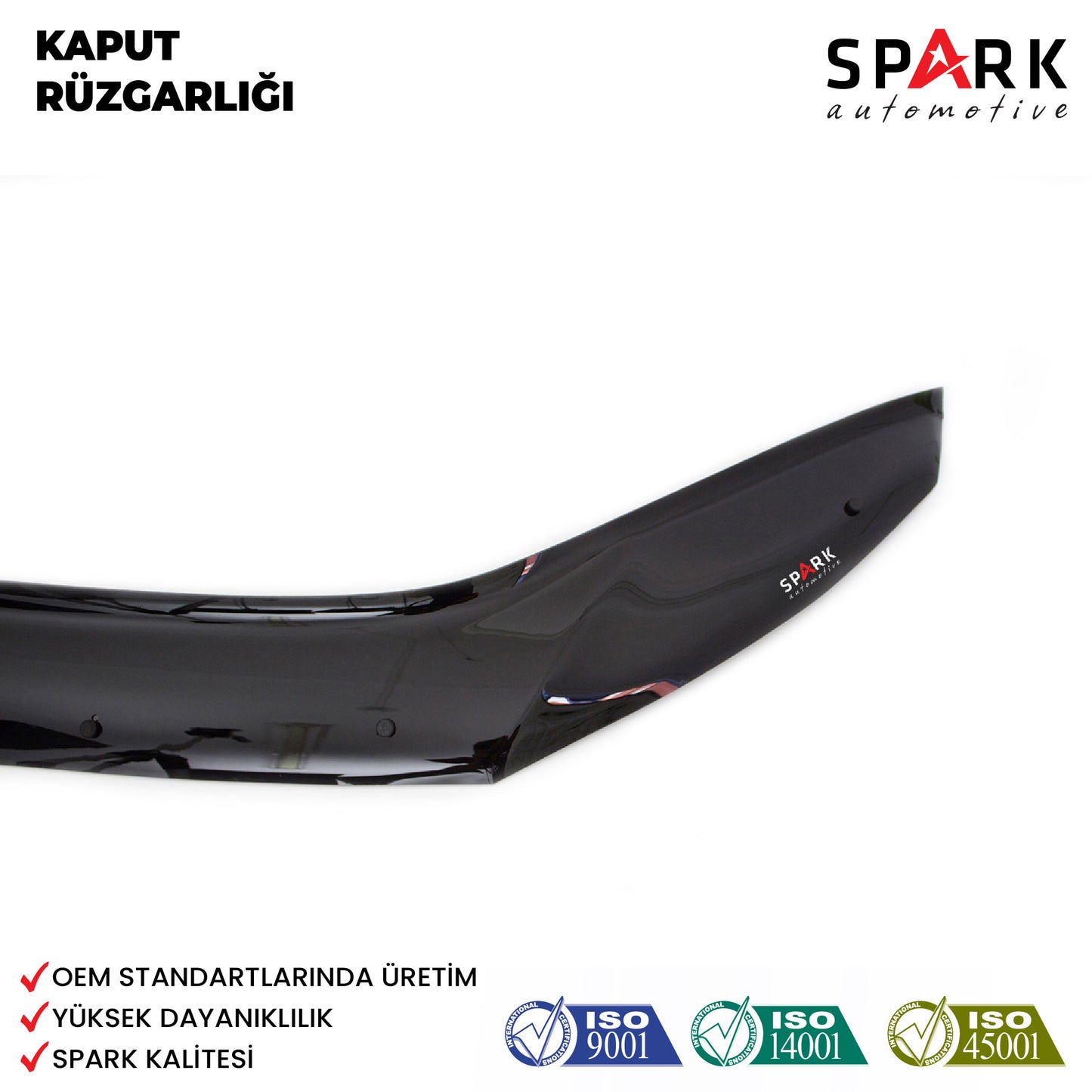 Volkswagen Caddy 2010-2015 Yıl Aralığı Uyumlu Kaput Rüzgarlığı 4mm