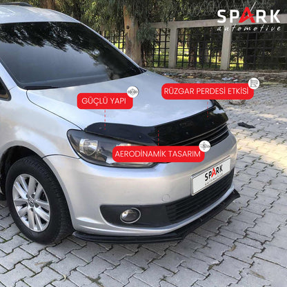 Volkswagen Caddy 2010-2015 Yıl Aralığı Uyumlu Kaput Rüzgarlığı 4mm