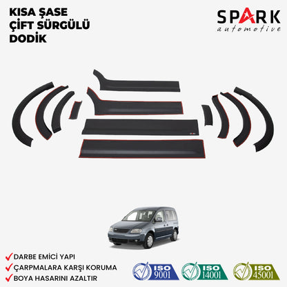 Volkswagen Caddy 2010-2015 Yıl Aralığı Uyumlu Kısa Şase Çift Sürgü Dodik Seti 12 Parça