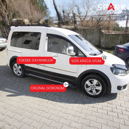Volkswagen Caddy 2010-2015 Yıl Aralığı Uyumlu Kısa Şase Sağ Sürgü Dodik Seti 12 Parça