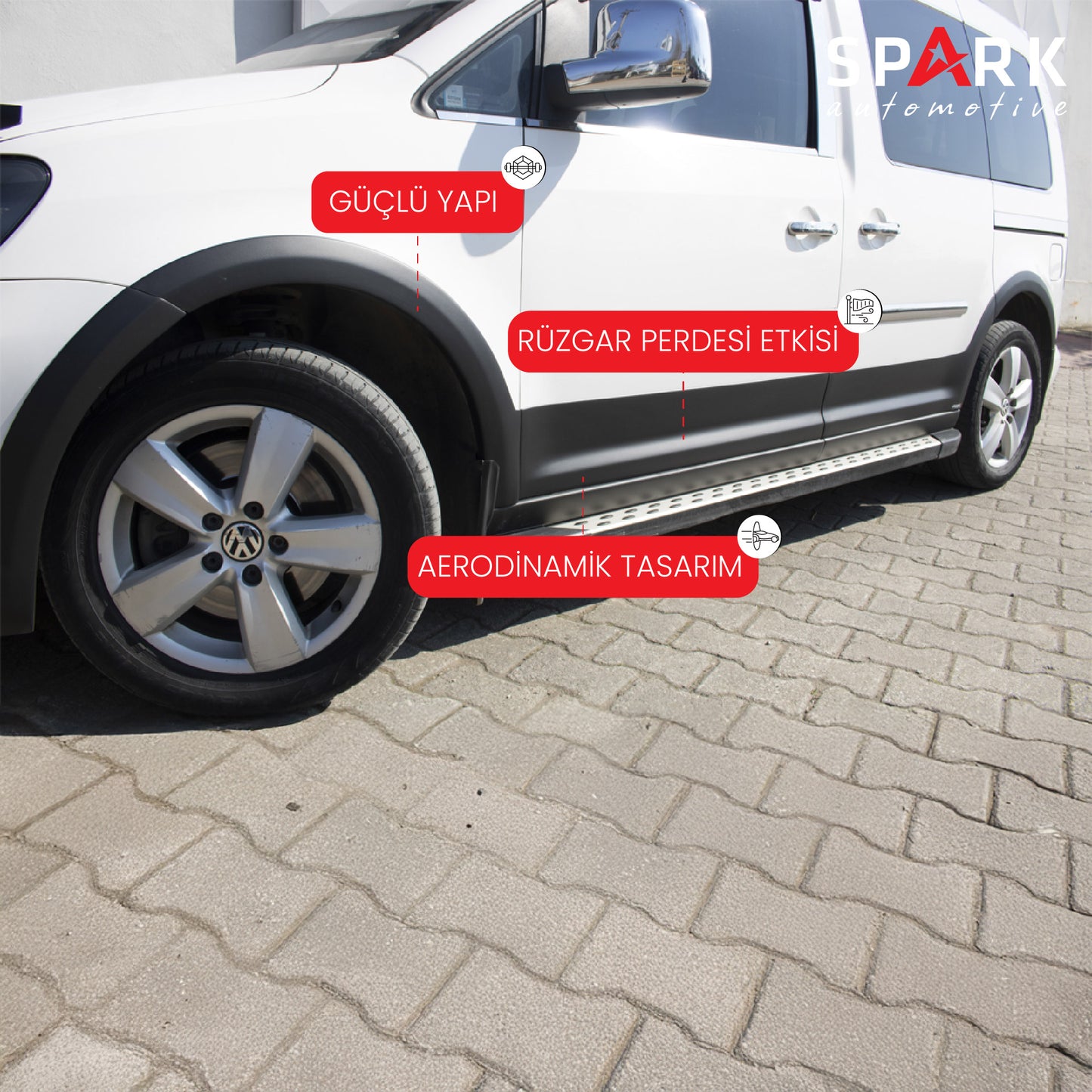 Volkswagen Caddy 2010-2015 Yıl Aralığı Uyumlu Kısa Şase Sol Sürgü Dodik Seti 12 Parça