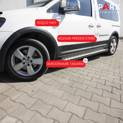 Volkswagen Caddy 2010-2015 Yıl Aralığı Uyumlu Kısa Şase Sol Sürgü Dodik Seti 12 Parça