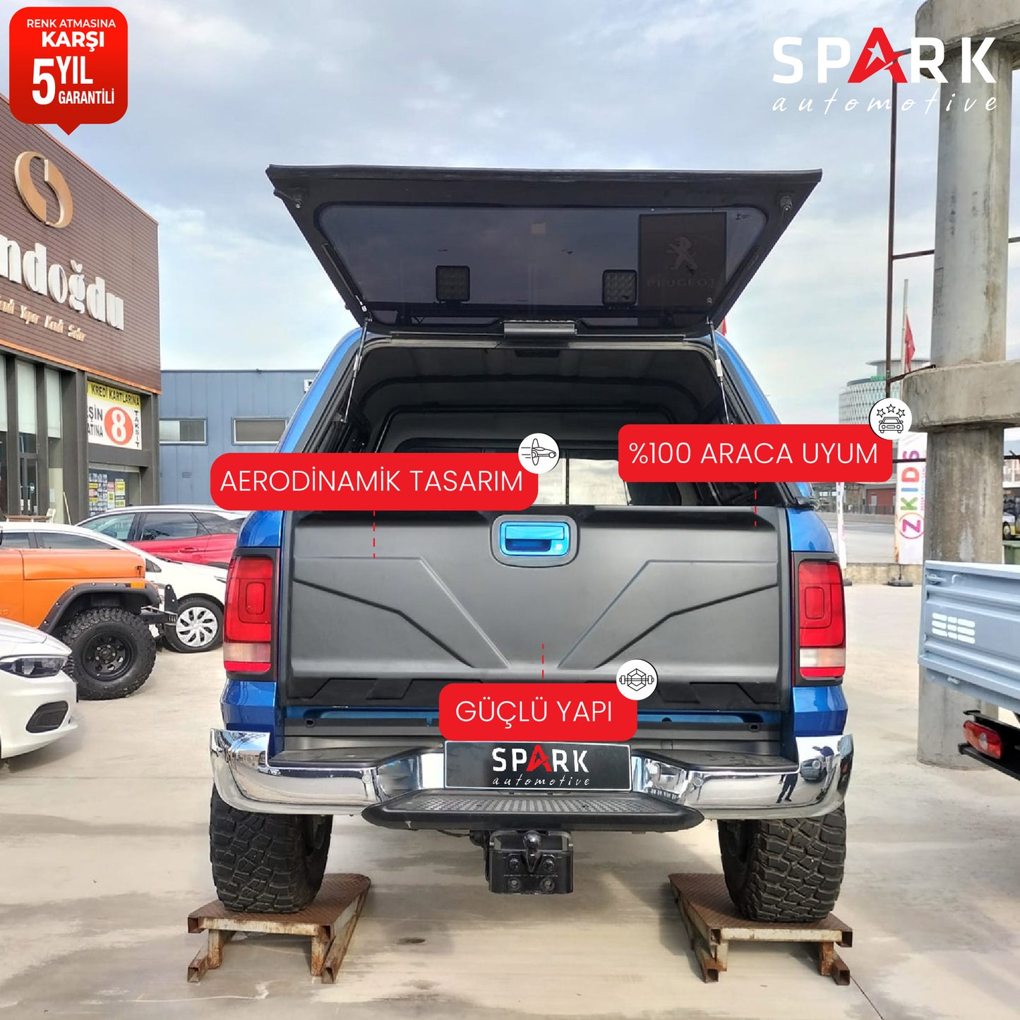 Volkswagen Amarok 2010-2022 Yıl Aralığı Uyumlu Bagaj Kapağı Dodik