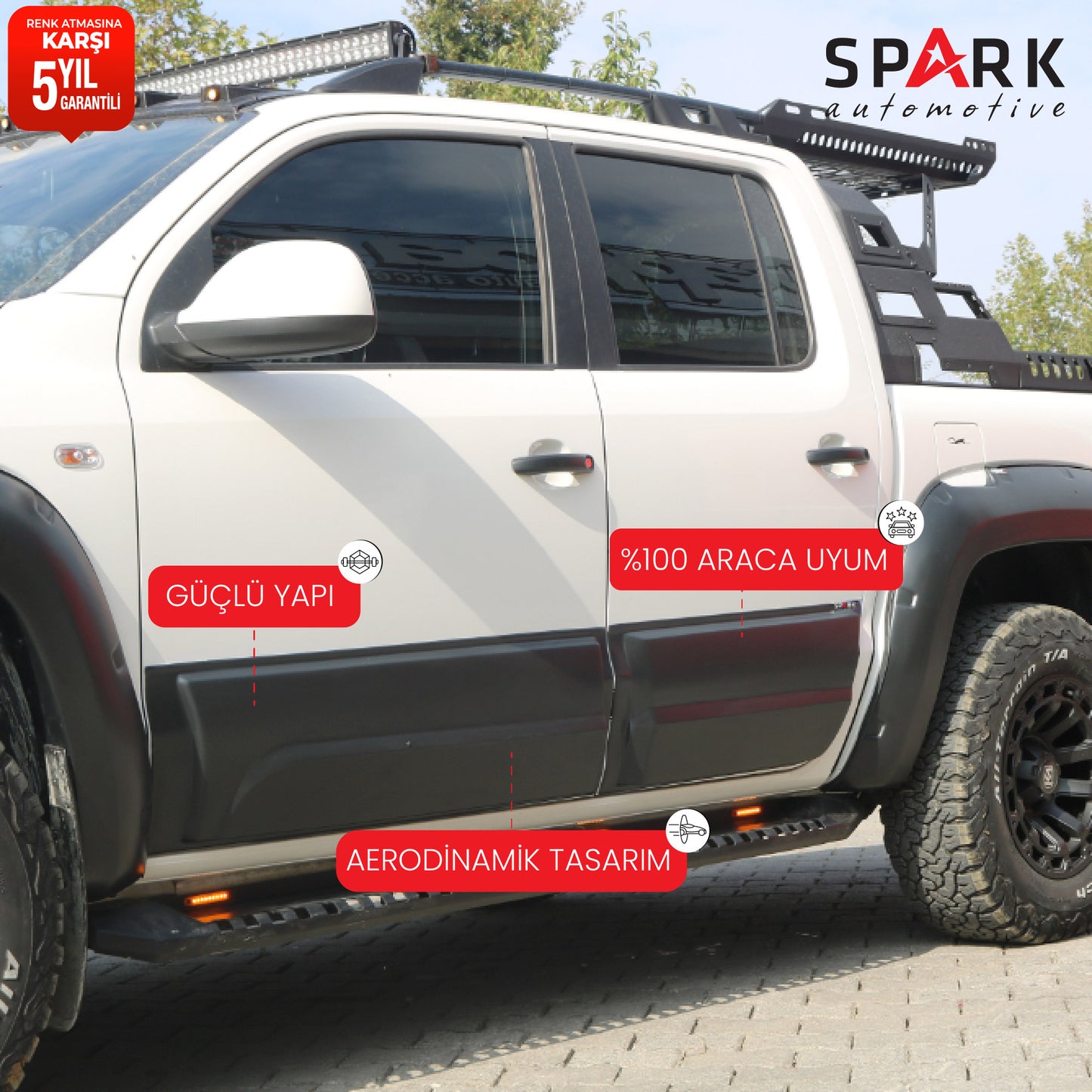 Volkswagen Amarok 2010-2022 Yıl Aralığı Uyumlu Kapı Dodik 6 Parça