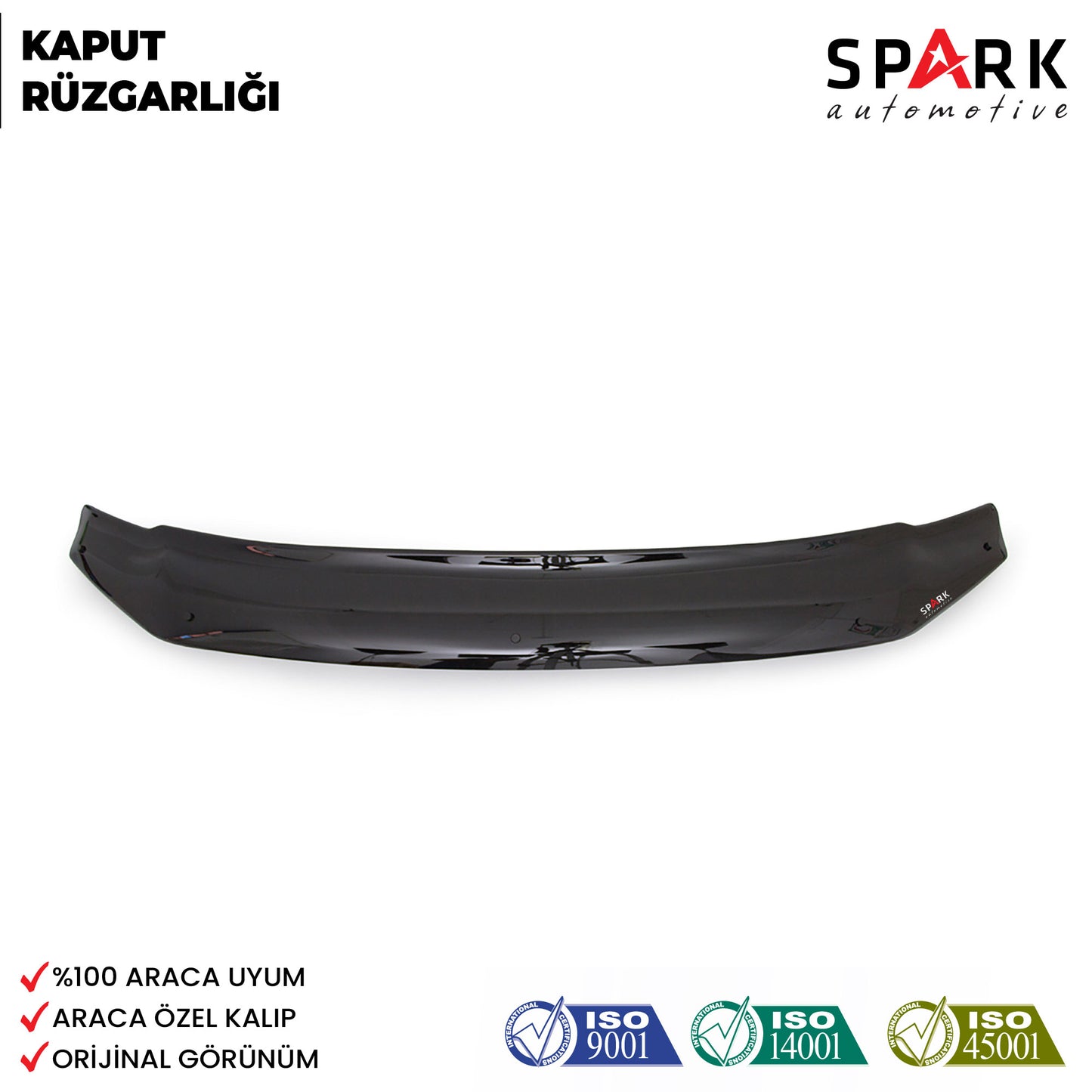 Volkswagen Amarok 2010-2022 Yıl Aralığı Uyumlu Kaput Rüzgarlığı 3mm
