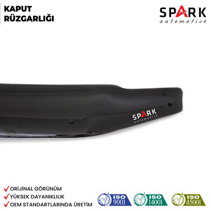 Volkswagen Amarok 2010-2022 Yıl Aralığı Uyumlu Kaput Rüzgarlığı 3mm