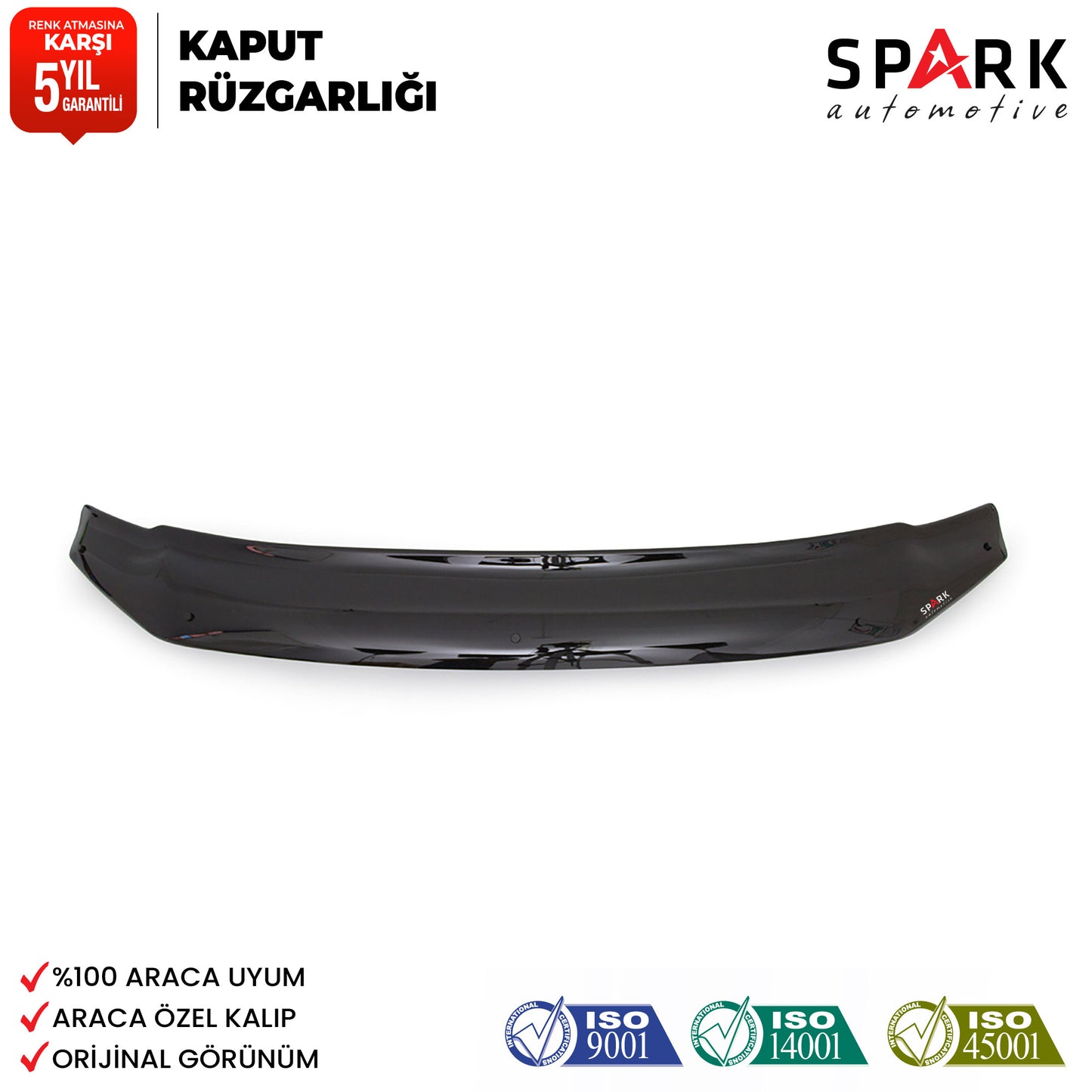 Volkswagen Amarok 2010-2022 Yıl Aralığı Uyumlu Kaput Rüzgarlığı 4mm