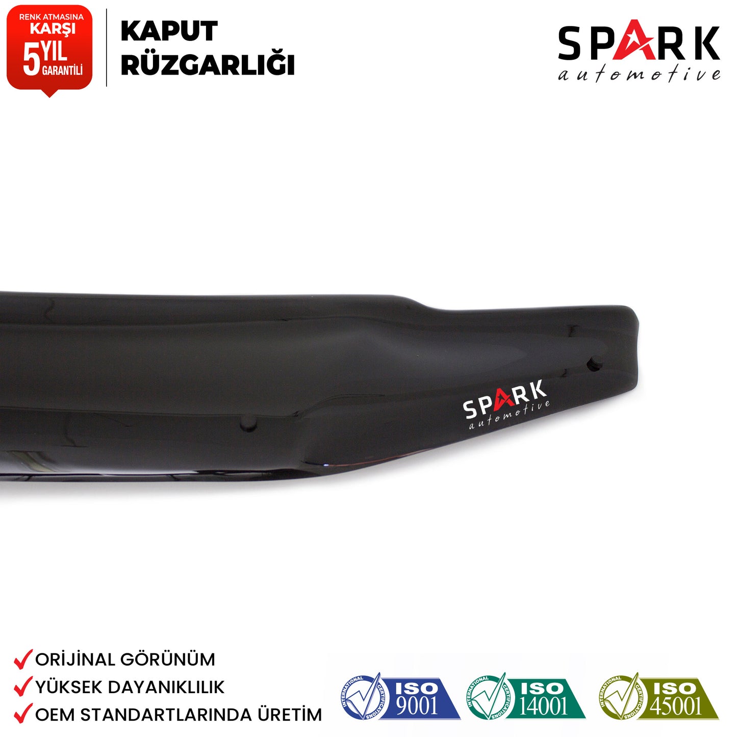 Volkswagen Amarok 2010-2022 Yıl Aralığı Uyumlu Kaput Rüzgarlığı 4mm