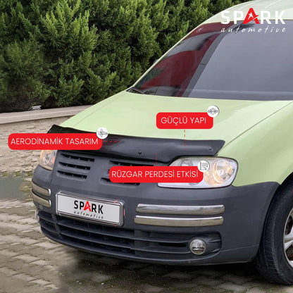 Volkswagen Caddy 2004-2010 Yıl Aralığı Uyumlu Kaput Rüzgarlığı 3mm