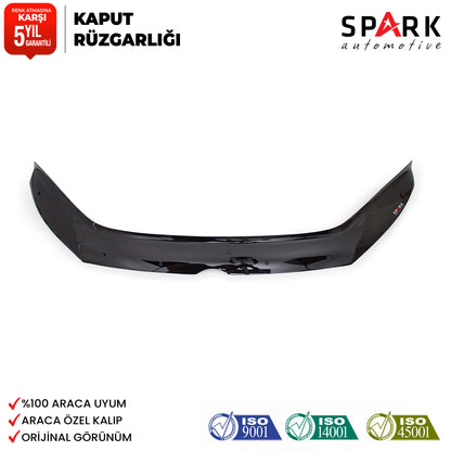 Volkswagen Caddy 2010-2015 Yıl Aralığı Uyumlu Kaput Rüzgarlığı 3mm