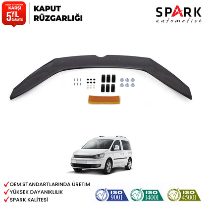 Volkswagen Caddy 2010-2015 Yıl Aralığı Uyumlu Kaput Rüzgarlığı 3mm
