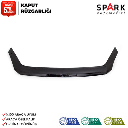 Volkswagen Crafter 2006-2012 Yıl Aralığı Uyumlu Kaput Rüzgarlığı 3mm